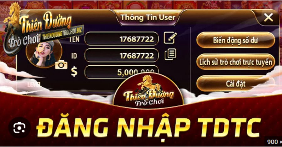 Truy cập link đăng nhập Thiên Đường Trò Chơi